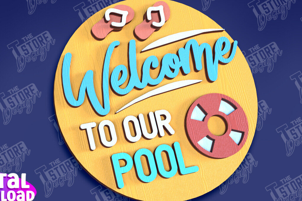 Σετ των 2 Intra απο ξύλο plywood 3mm-4mm πάχος – Καλοκαιρινά στρογγυλά σημάδια | Σημάδια επιγραφή Δίασταση  20x20 cm INTRAFABR-95791824