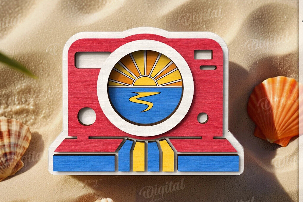 Σετ των 2 Intra απο ξύλο plywood 3mm-4mm πάχος – Καλοκαιρινός διακοσμητικός δίσκος με Δίασταση  40x30 cm INTRAFABR-122386460