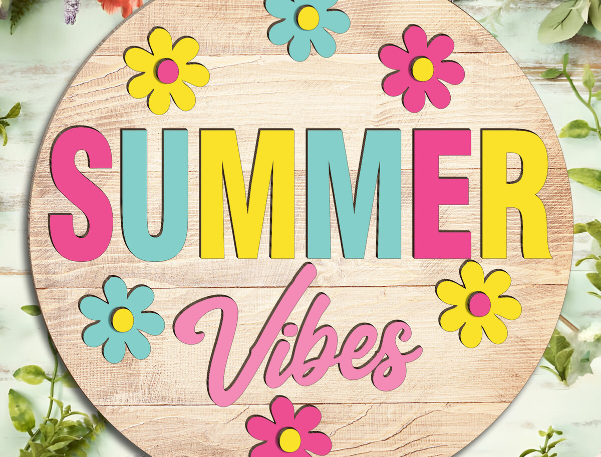 Σετ των 2 Intra απο ξύλο plywood 3mm-4mm πάχος – Summer Vibes Door Δίασταση  20x20 cm INTRAFABR-123188879