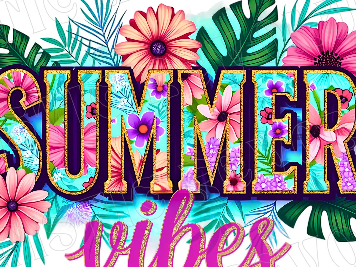 Σετ των 2 Intra απο ξύλο plywood 3mm-4mm πάχος – Summer Vibes Png Summer Sublimation Png Δίασταση  20x20 cm INTRAFABR-122413159