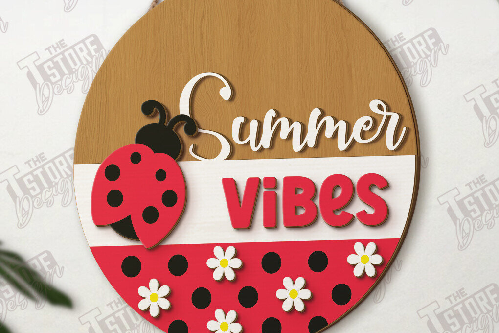 Intra απο ξύλο plywood 3mm-4mm πάχος – Καλοκαιρινή επιγραφή τοίχου | Διακόσμηση βεράντας Δίασταση  40x30 cm INTRAFABR-123579457