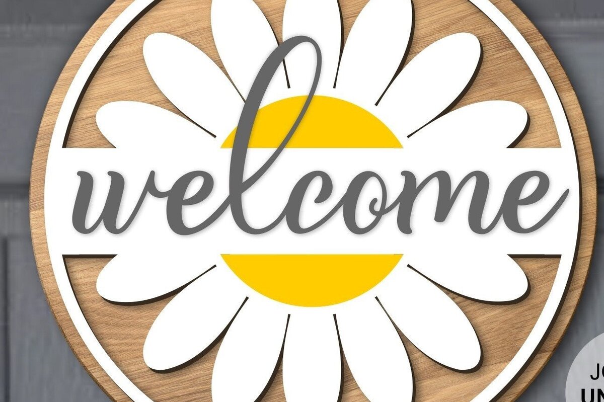 Σετ των 2 Intra απο ξύλο plywood 3mm-4mm πάχος – Καλοκαιρινό σημάδι καλωσορίσματος Δίασταση  20x20 cm INTRAFABR-31854621