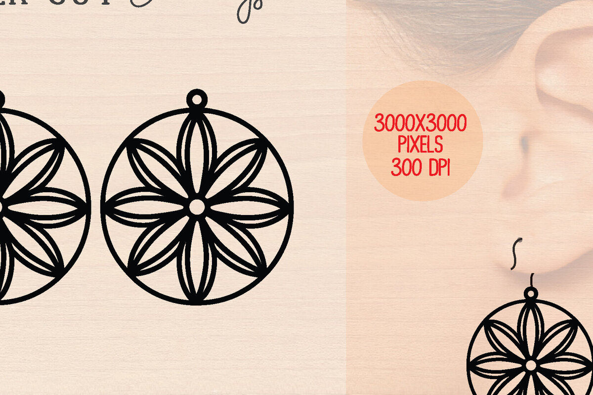 Σετ των 3 Intra απο ξύλο plywood 3mm-4mm πάχος – Καλοκαιρινά Ξύλινα Σκουλαρίκια Δίασταση  5x5 cm INTRAFABR-120899312