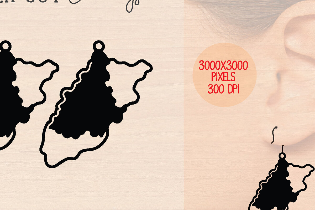 Σετ των 3 Intra απο ξύλο plywood 3mm-4mm πάχος – Καλοκαιρινά Ξύλινα Σκουλαρίκια Δίασταση  5x5 cm INTRAFABR-120899567