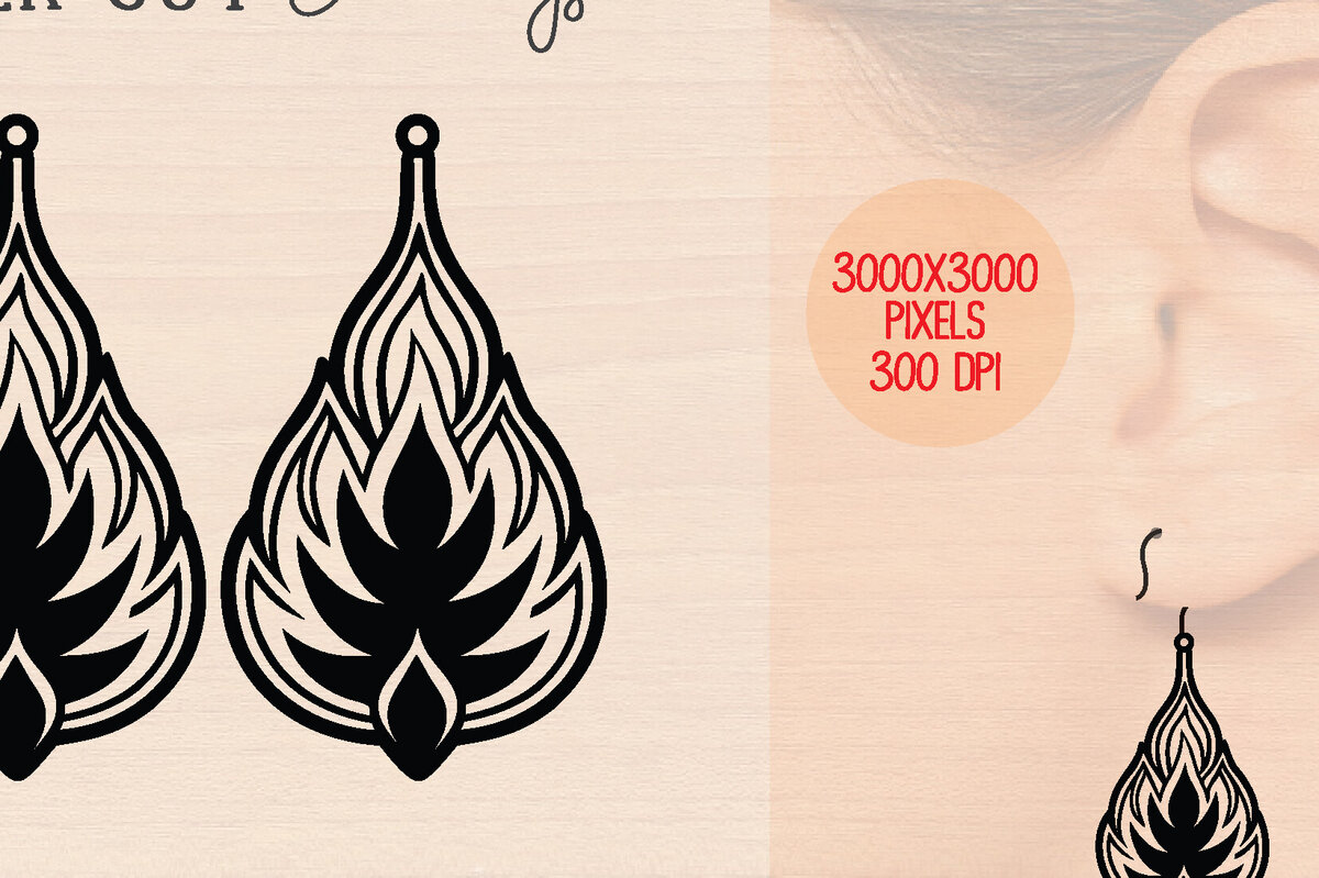 Σετ των 3 Intra απο ξύλο plywood 3mm-4mm πάχος – Καλοκαιρινά Ξύλινα Σκουλαρίκια Δίασταση  5x5 cm INTRAFABR-120899644