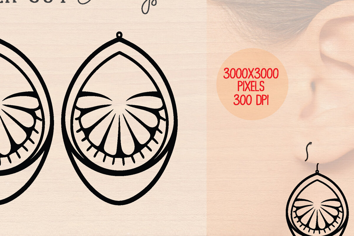 Σετ των 3 Intra απο ξύλο plywood 3mm-4mm πάχος – Καλοκαιρινά Ξύλινα Σκουλαρίκια Δίασταση  5x5 cm INTRAFABR-120899819