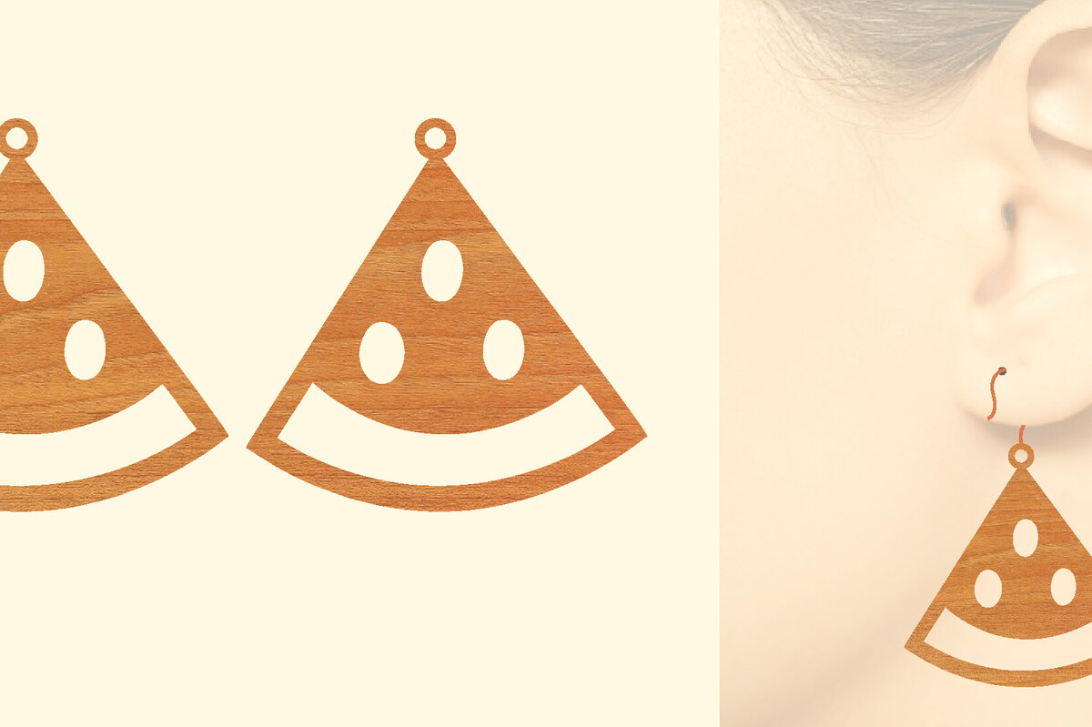 Σετ των 3 Intra απο ξύλο plywood 3mm-4mm πάχος – Καλοκαιρινά Ξύλινα Σκουλαρίκια Δίασταση  5x5 cm INTRAFABR-96803189