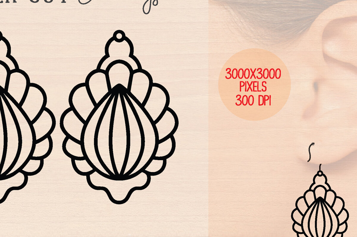 Σετ των 3 Intra απο ξύλο plywood 3mm-4mm πάχος – Καλοκαιρινά Ξύλινα Σκουλαρίκια Δίασταση  5x5 cm INTRAFABR-120863351