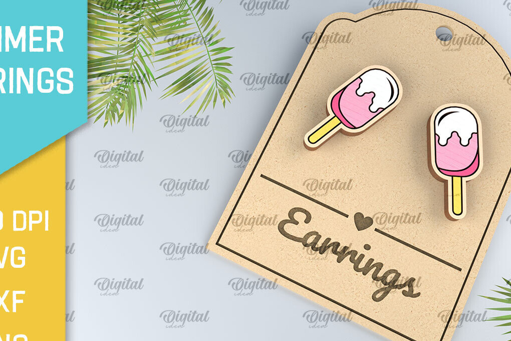 Σετ των 3 Intra απο ξύλο plywood 3mm-4mm πάχος – Καλοκαιρινά Ξύλινα Σκουλαρίκια Κοπή Laser Δίασταση  5x5 cm INTRAFABR-98270331