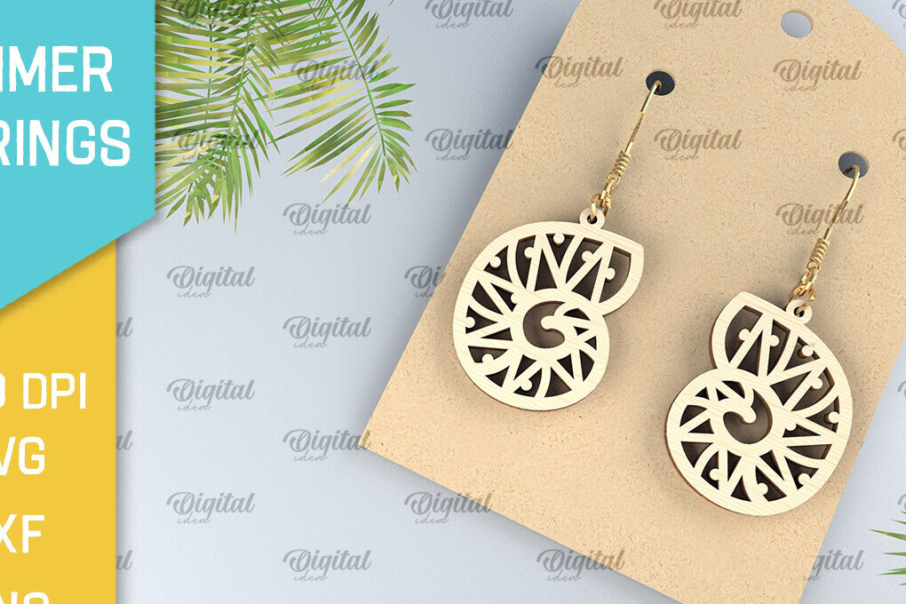 Σετ των 3 Intra απο ξύλο plywood 3mm-4mm πάχος – Καλοκαιρινά Ξύλινα Σκουλαρίκια Κοπή Laser Δίασταση  5x5 cm INTRAFABR-98899173