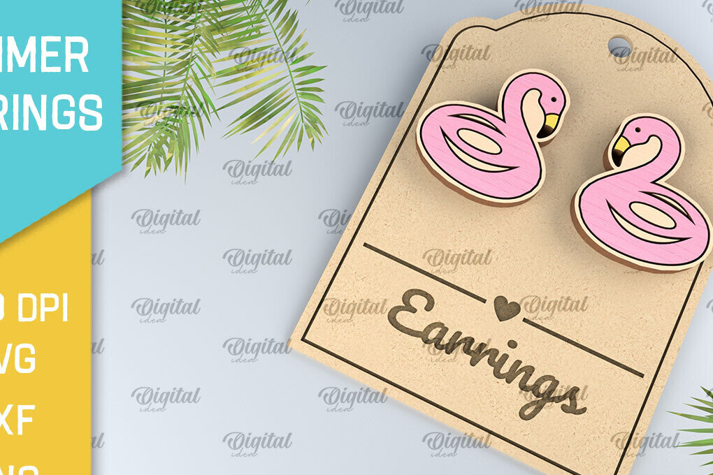 Intra απο ξύλο plywood 3mm-4mm πάχος – Καλοκαιρινά Ξύλινα Σκουλαρίκια Κοπή Laser Δίασταση  5x5 cm INTRAFABR-98269713