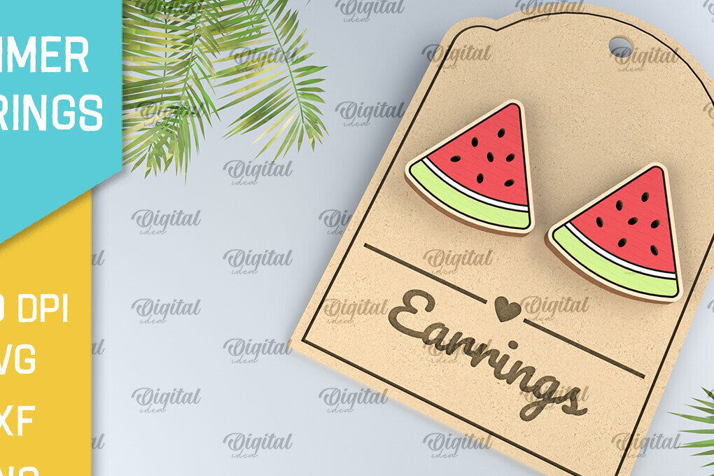 Intra απο ξύλο plywood 3mm-4mm πάχος – Καλοκαιρινά Ξύλινα Σκουλαρίκια Κοπή Laser Δίασταση  5x5 cm INTRAFABR-98269514