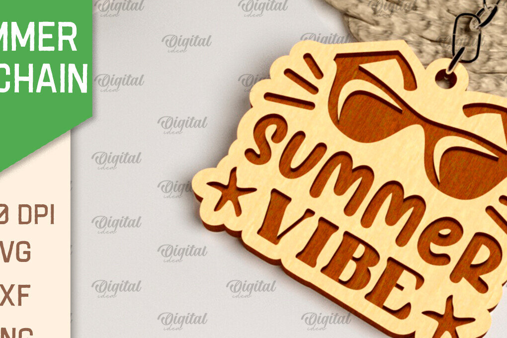 Σετ των 3 Intra απο ξύλο plywood 3mm-4mm πάχος – Καλοκαιρινό ξύλινο μπρελόκ με λέιζερ Δίασταση  5x5 cm INTRAFABR-98992958