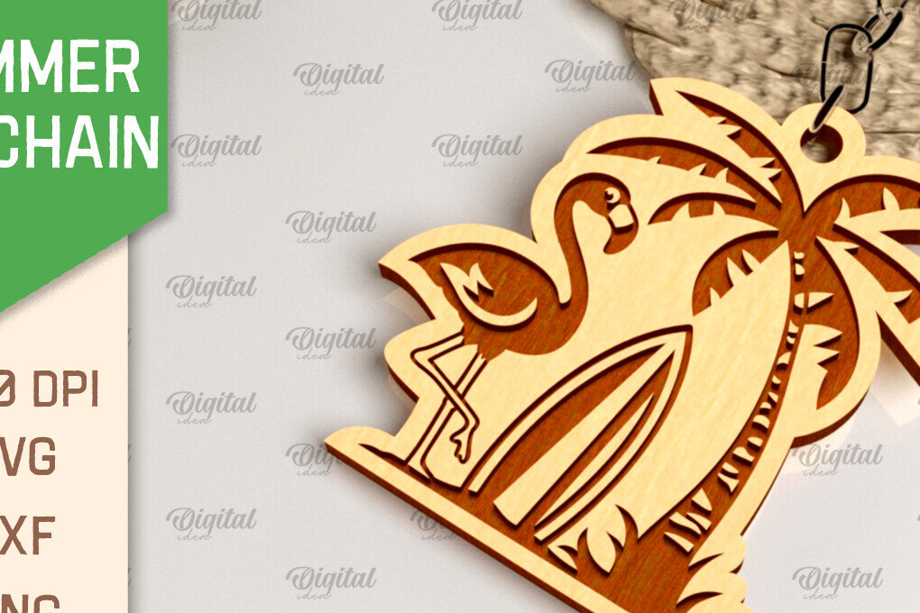 Σετ των 3 Intra απο ξύλο plywood 3mm-4mm πάχος – Καλοκαιρινό ξύλινο μπρελόκ με λέιζερ Δίασταση  5x5 cm INTRAFABR-98993015