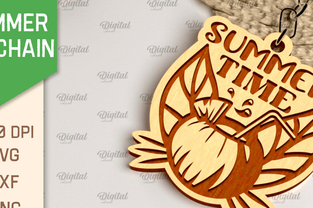 Σετ των 3 Intra απο ξύλο plywood 3mm-4mm πάχος – Καλοκαιρινό ξύλινο μπρελόκ με λέιζερ Δίασταση  5x5 cm INTRAFABR-98993046