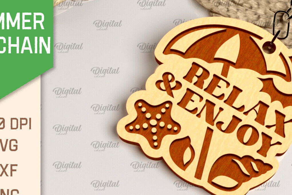 Σετ των 3 Intra απο ξύλο plywood 3mm-4mm πάχος – Καλοκαιρινό ξύλινο μπρελόκ με λέιζερ Δίασταση  5x5 cm INTRAFABR-98992818