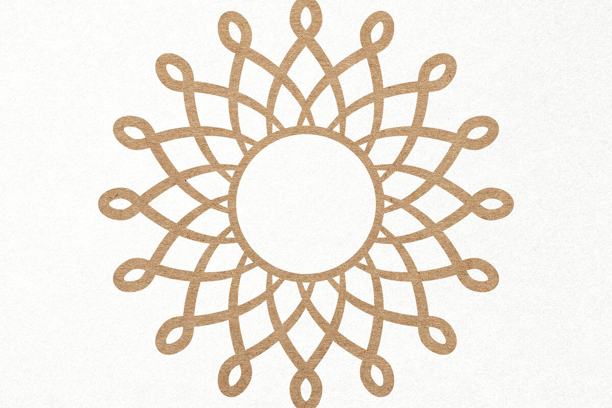 Σετ των 2 Intra απο ξύλο plywood 3mm-4mm πάχος – Sun Logo Sunny Weather Papercut File Δίασταση  20x20 cm INTRAFABR-24713982