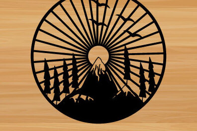 Intra απο ξύλο plywood 3mm-4mm πάχος – Sun Moon File Art Laser τοίχου Δίασταση  40x30 cm INTRAFABR-68835104