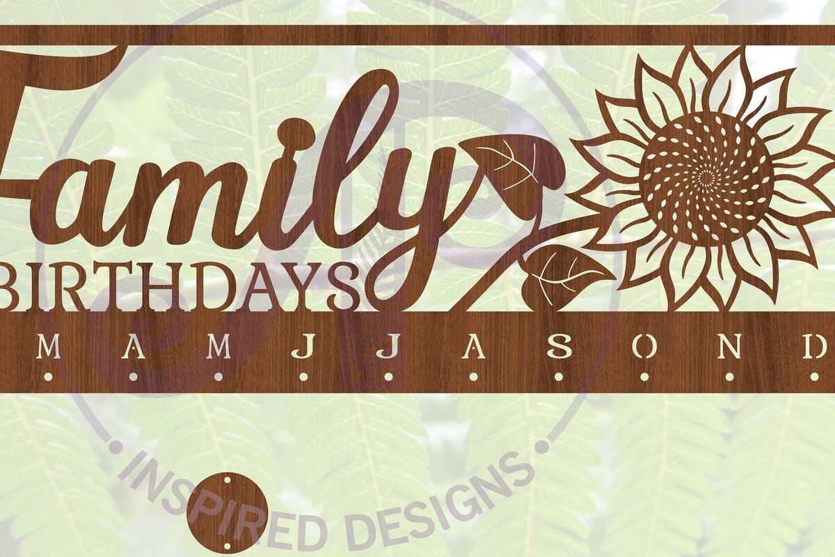 Σετ των 2 Intra απο ξύλο plywood 3mm-4mm πάχος – Σετ ημερολογίου ηλίανθου Δίασταση  20x20 cm INTRAFABR-68401779