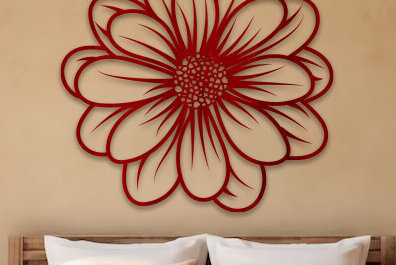 Intra απο ξύλο plywood 3mm-4mm πάχος – Sunflower Wall Art Δίασταση  40x30 cm INTRAFABR-99818053
