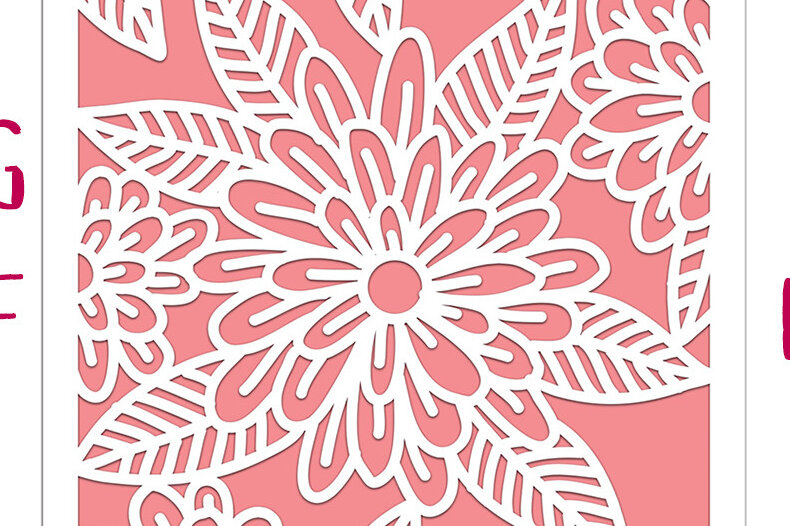 Σετ των 2 Intra απο ξύλο plywood 3mm-4mm πάχος – Κάρτα Sunrise Flower Δίασταση  20x20 cm INTRAFABR-13491017