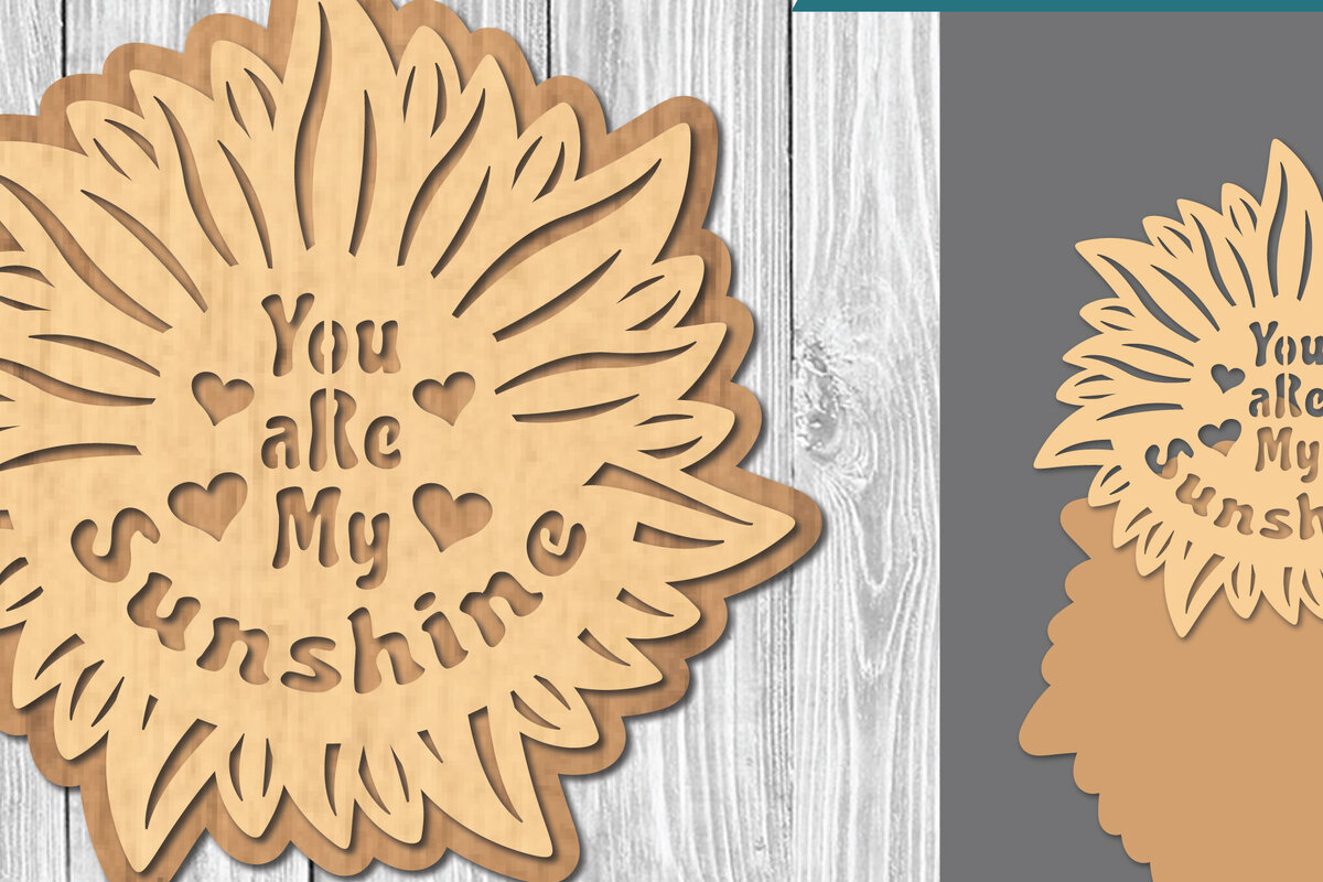 Σετ των 2 Intra απο ξύλο plywood 3mm-4mm πάχος – Sunshine 1 Δίασταση  20x20 cm INTRAFABR-106687958