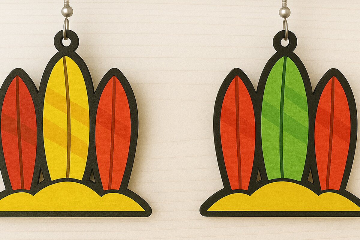 Σετ των 3 Intra απο ξύλο plywood 3mm-4mm πάχος – Σκουλαρίκια ιστιοσανίδας Δίασταση  5x5 cm INTRAFABR-123080700