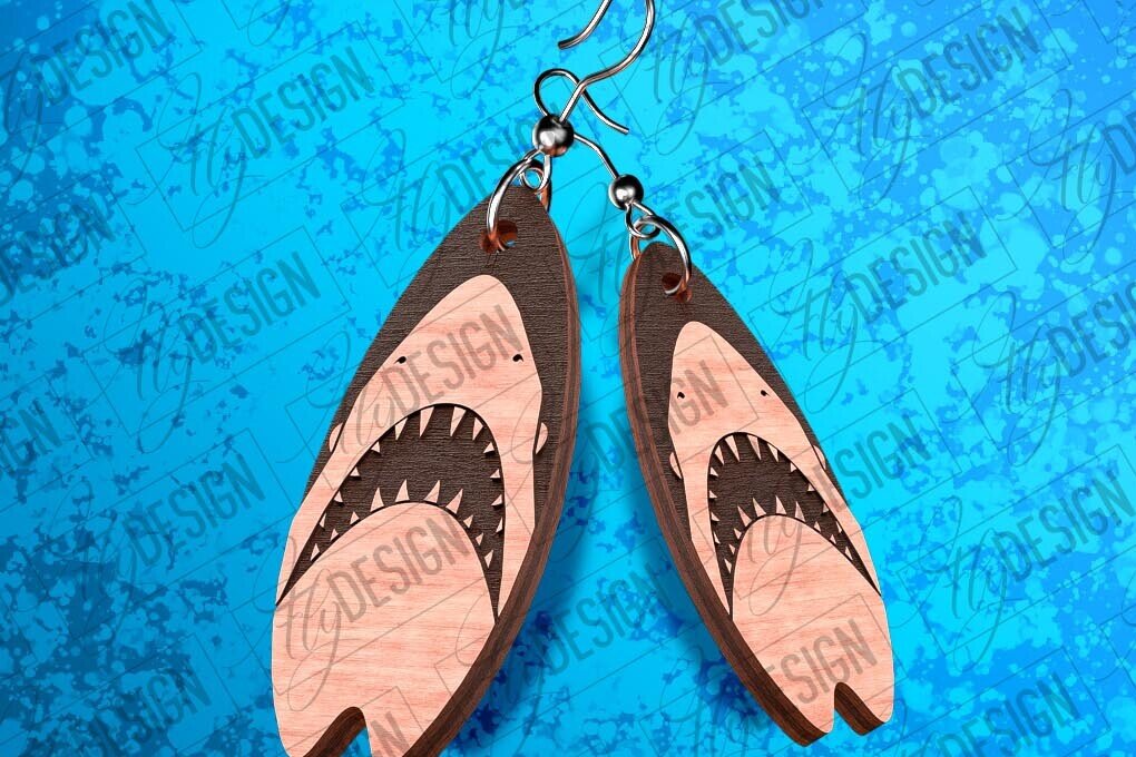 Σετ των 3 Intra απο ξύλο plywood 3mm-4mm πάχος – Σκουλαρίκια Surfing Δίασταση  5x5 cm INTRAFABR-78563032