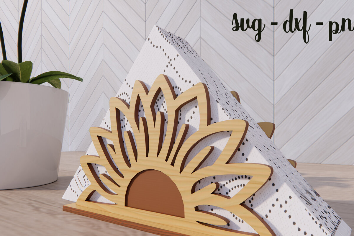 Σετ των 2 Intra απο ξύλο plywood 3mm-4mm πάχος – SVG 3d Ξύλινη θήκη χαρτοπετσέτας Δίασταση  20x20 cm INTRAFABR-79138022