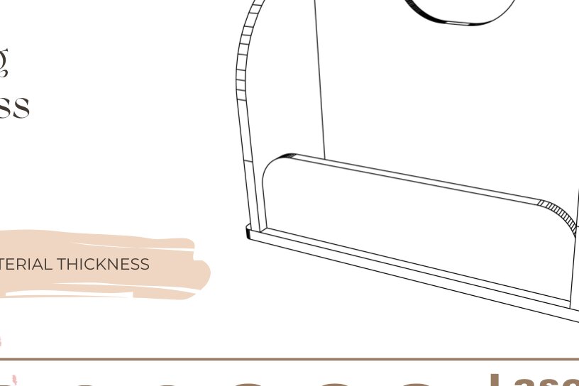 Σετ των 2 Intra απο ξύλο plywood 3mm-4mm πάχος – Αρχείο κοπής με βάση λέιζερ επαγγελματικών καρτών Δίασταση  20x20 cm INTRAFABR-82894803