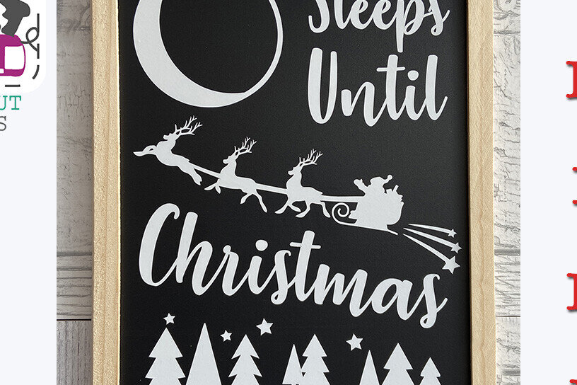 Σετ των 2 Intra απο ξύλο plywood 3mm-4mm πάχος – SVG χριστουγεννιάτικο αρχείο κοπής αντίστροφης μέτρησης DXF Δίασταση  20x20 cm INTRAFABR-109002746