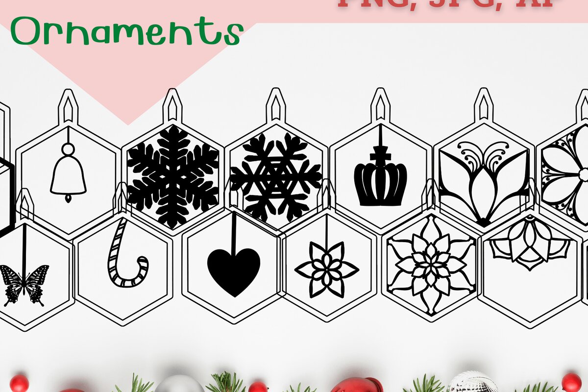 Σετ των 2 Intra απο ξύλο plywood 3mm-4mm πάχος – SVG Χριστουγεννιάτικο Στολίδι Δίασταση  20x20 cm INTRAFABR-43471546