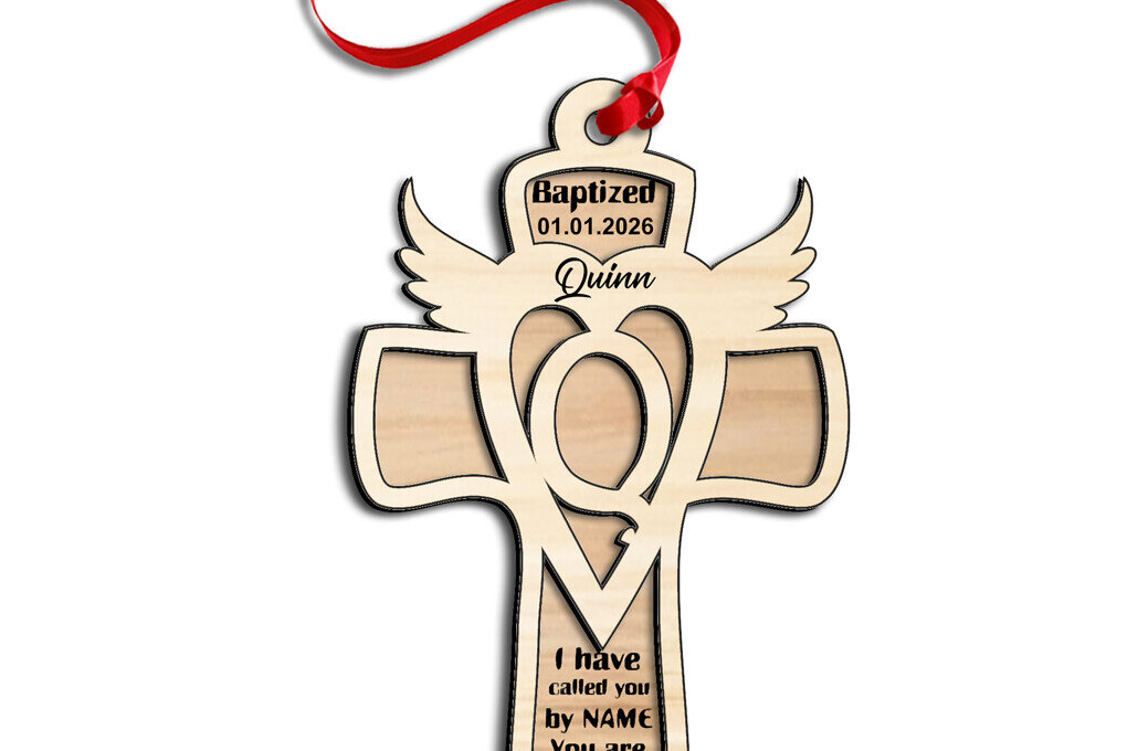 Σετ των 2 Intra απο ξύλο plywood 3mm-4mm πάχος – Στολίδι δώρου Laser Cross Letter Q Δίασταση  20x20 cm INTRAFABR-116666406