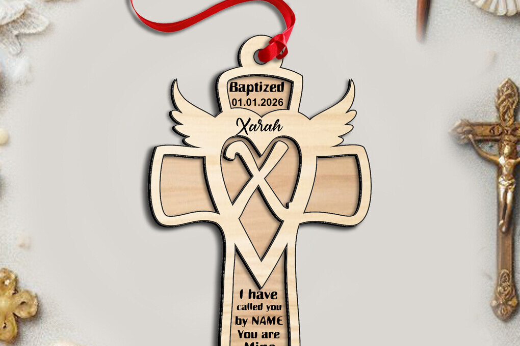 Σετ των 2 Intra απο ξύλο plywood 3mm-4mm πάχος – SVG Laser Cross Letter X Στολίδι Baptis Δίασταση  20x20 cm INTRAFABR-116669708