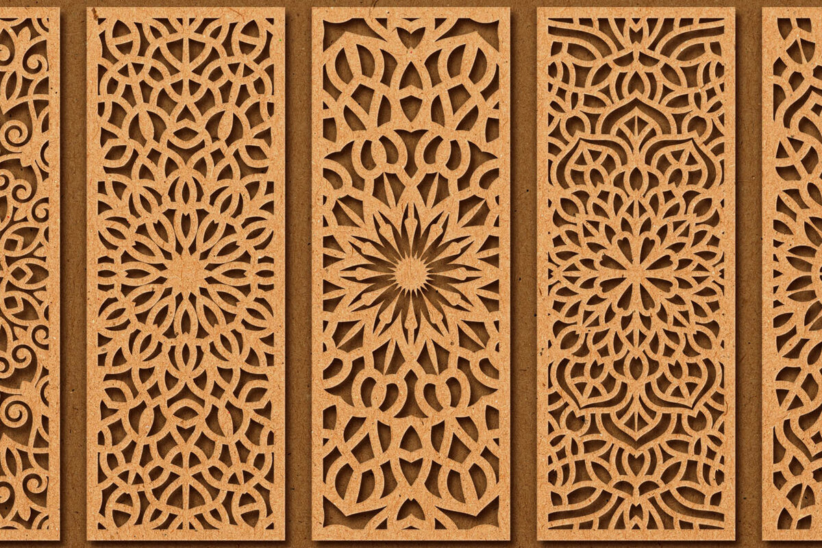 Intra απο ξύλο plywood 3mm-4mm πάχος – Svg Διακοσμητικό Σετ πάνελ 35 Δίασταση  40x30 cm INTRAFABR-74598544