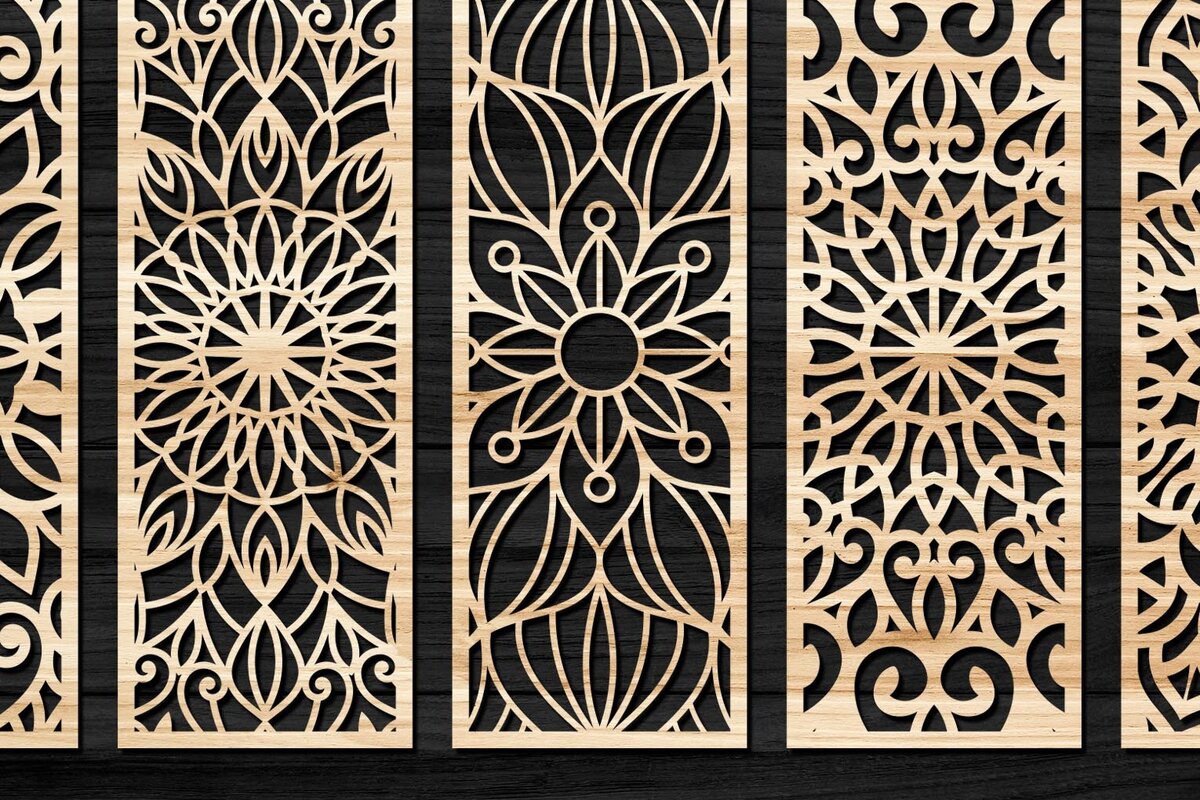 Intra απο ξύλο plywood 3mm-4mm πάχος – Svg Διακοσμητικό Σετ πάνελ 39 Δίασταση  40x30 cm INTRAFABR-74598513