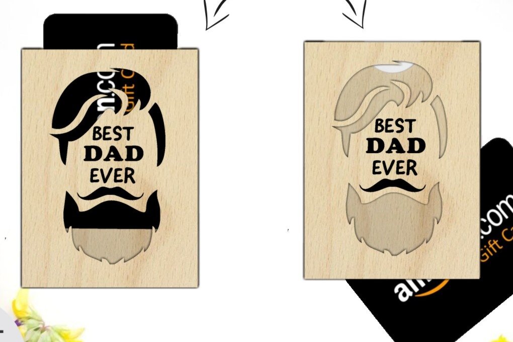 Σετ των 2 Intra απο ξύλο plywood 3mm-4mm πάχος – Svg Files, Γιορτή του Πατέρα, Μπαμπάς Δίασταση  20x20 cm INTRAFABR-69124063