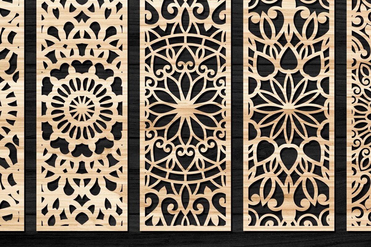 Intra απο ξύλο plywood 3mm-4mm πάχος – Svg Διακόσμηση τοίχου πάνελ κοπής με λέιζερ 32 Δίασταση  40x30 cm INTRAFABR-74598149