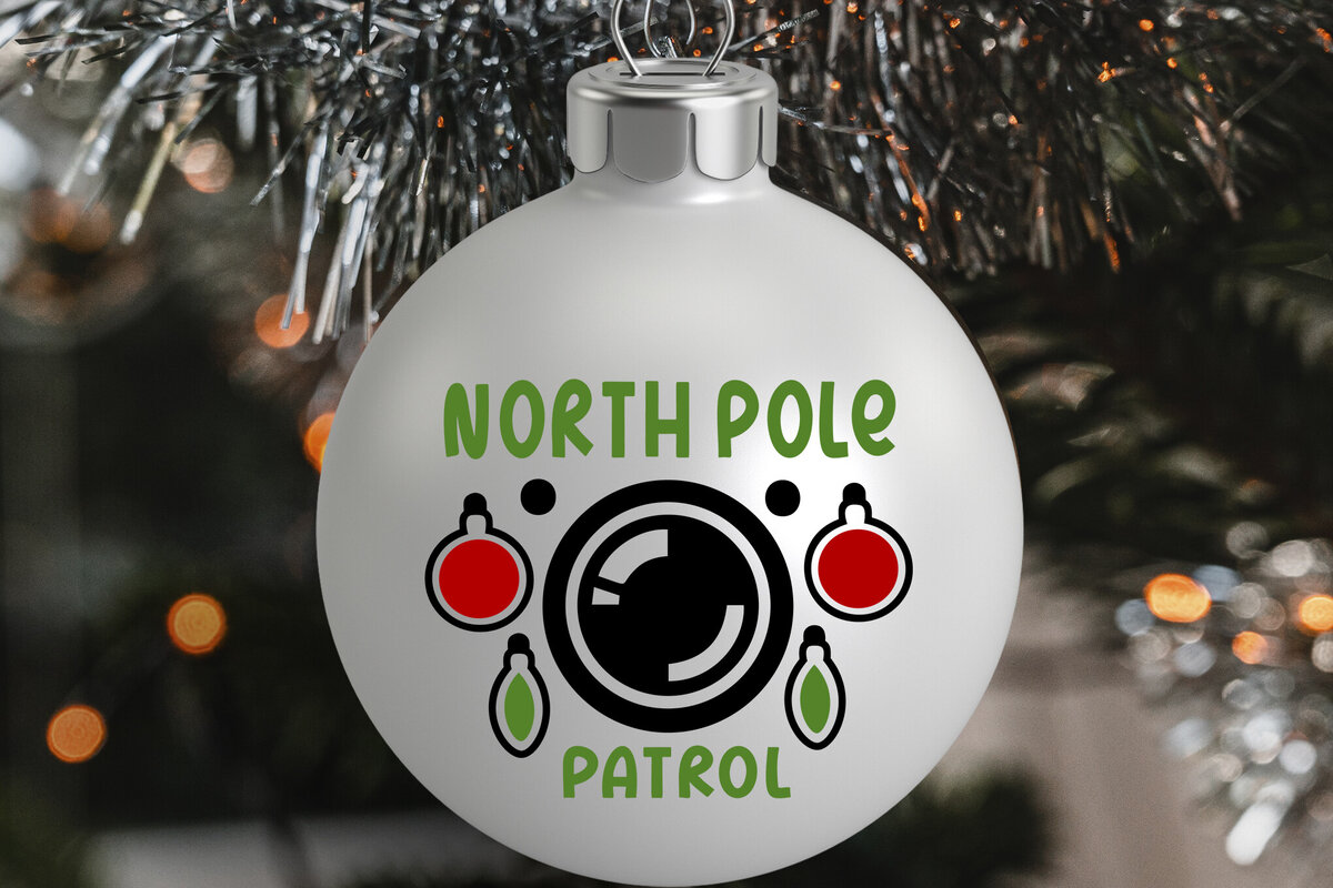 Σετ των 2 Intra απο ξύλο plywood 3mm-4mm πάχος – SVG Santa Cam. Στολίδι Santa Cam Δίασταση  20x20 cm INTRAFABR-81410855