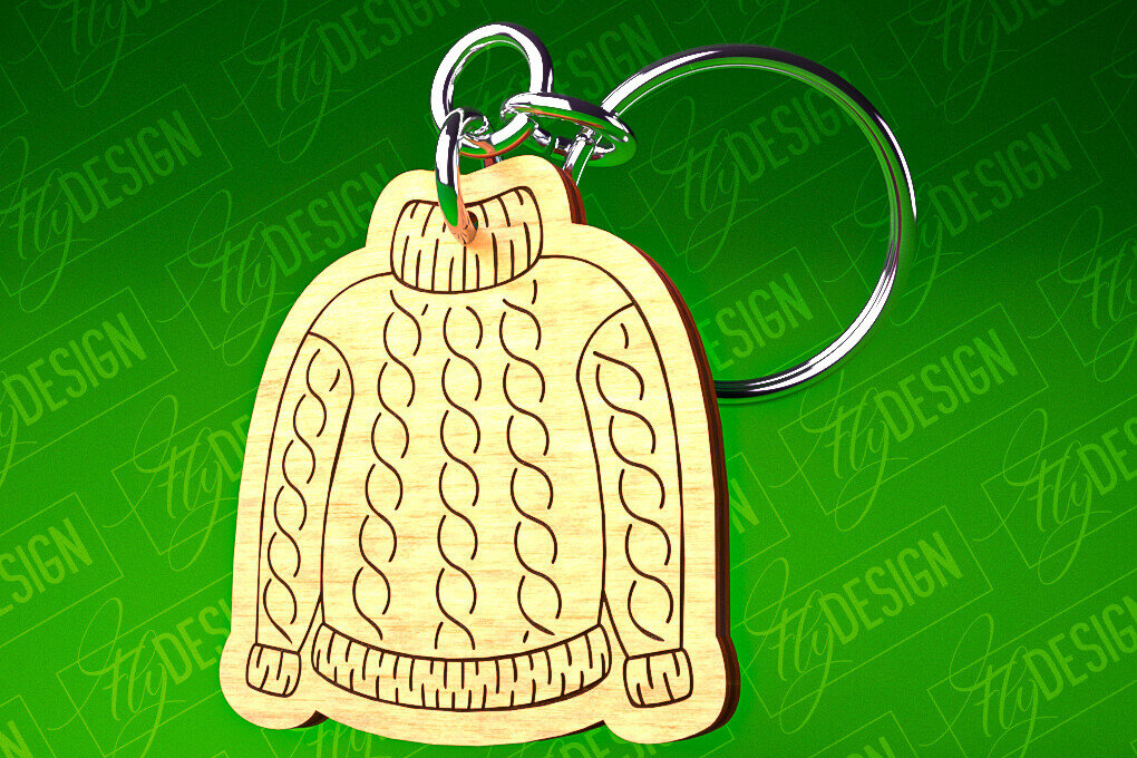 Σετ των 3 Intra απο ξύλο plywood 3mm-4mm πάχος – Μπρελόκ πουλόβερ Κοπή Laser | Αρχεία CNC Δίασταση  5x5 cm INTRAFABR-82697550