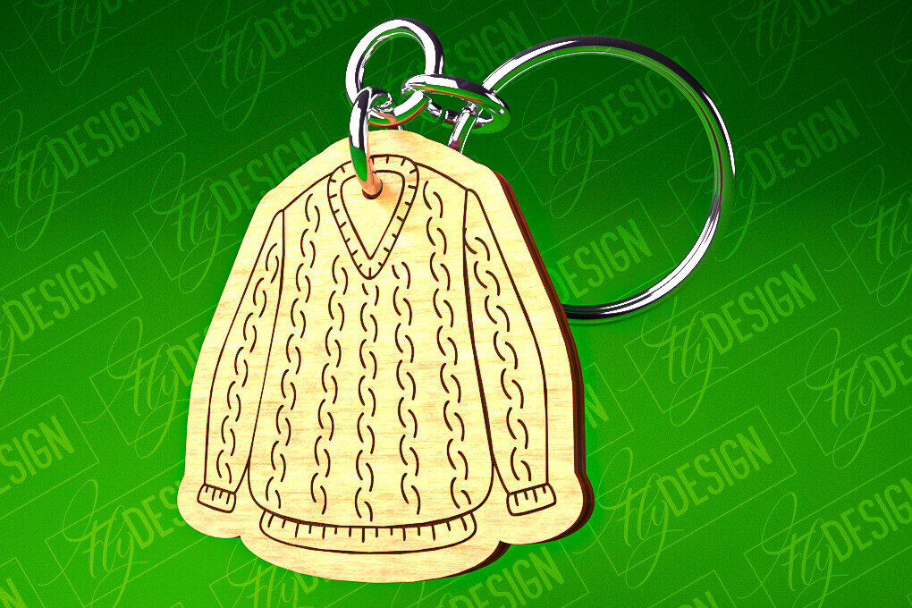 Σετ των 3 Intra απο ξύλο plywood 3mm-4mm πάχος – Μπρελόκ πουλόβερ Κοπή Laser | Αρχεία CNC Δίασταση  5x5 cm INTRAFABR-82697530