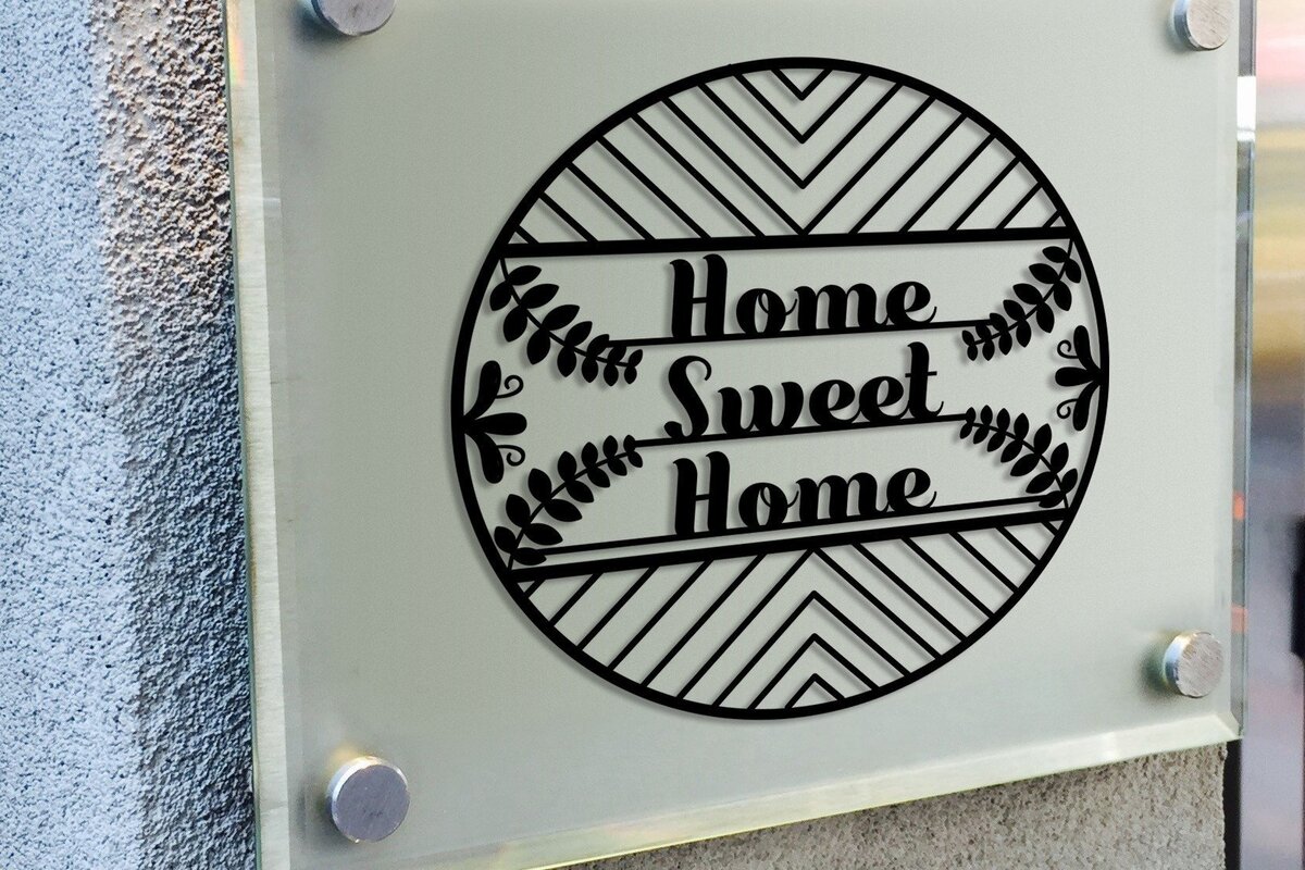 Intra απο ξύλο plywood 3mm-4mm πάχος – Sweet Door Home Sign Δίασταση  40x30 cm INTRAFABR-32209665