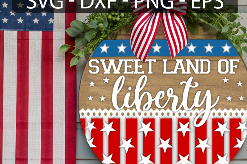 Σετ των 2 Intra απο ξύλο plywood 3mm-4mm πάχος – Sweet Land of Liberty Door Δίασταση  20x20 cm INTRAFABR-117243680