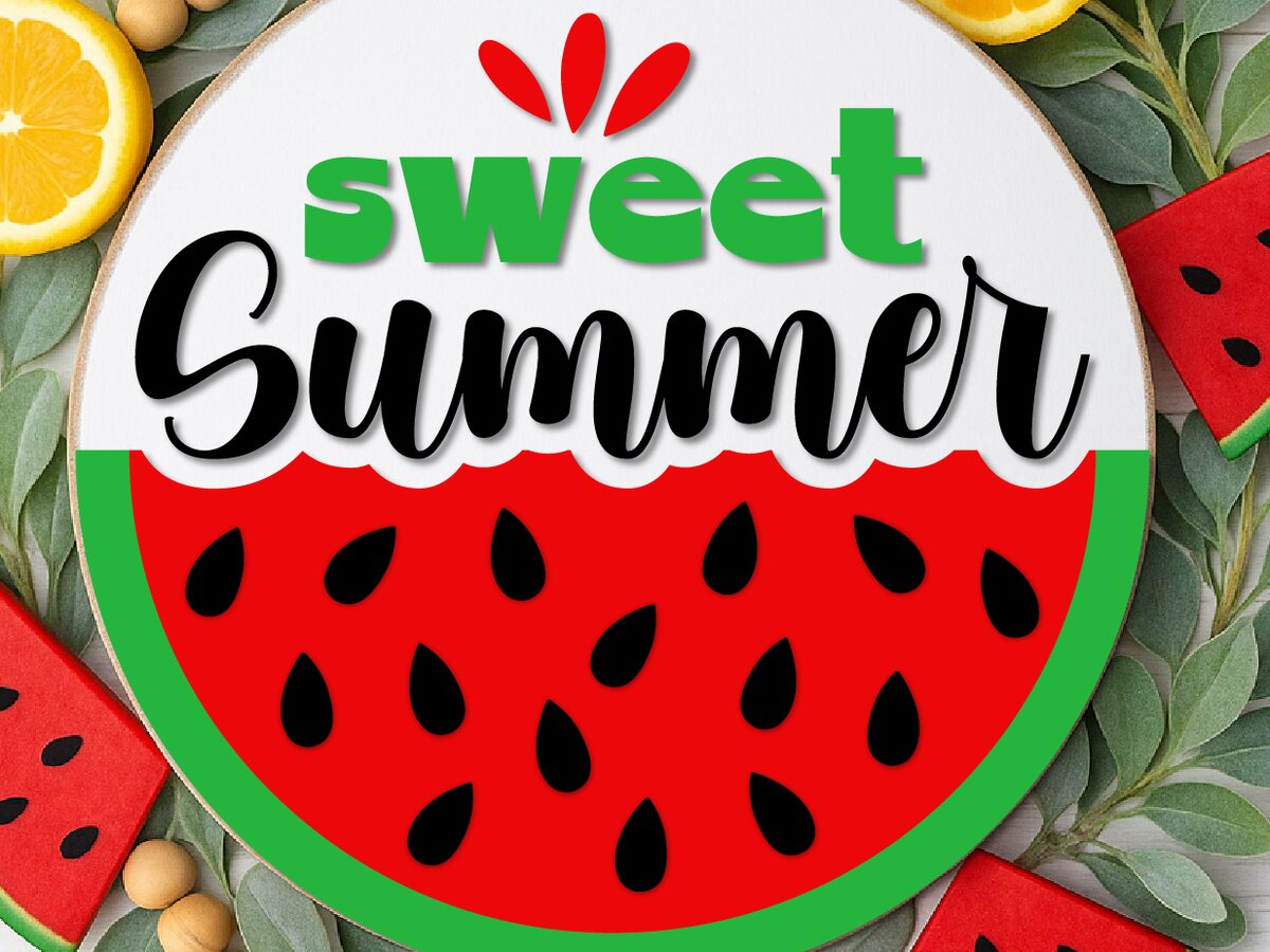 Σετ των 2 Intra απο ξύλο plywood 3mm-4mm πάχος – Sweet Summer Καλωσόρισμα Δίασταση  20x20 cm INTRAFABR-121964926