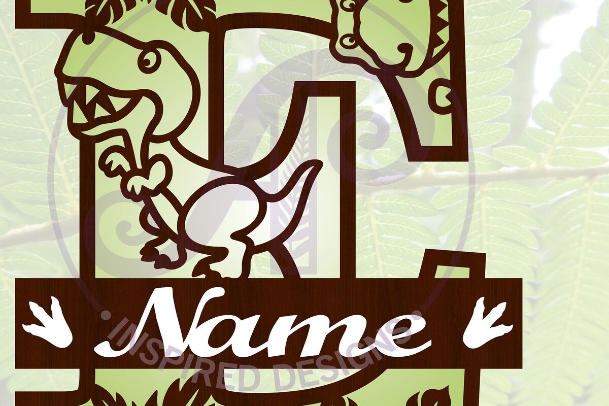 Σετ των 2 Intra απο ξύλο plywood 3mm-4mm πάχος – T Rex Κεφαλαίο γράμμα E Αποκοπή αρχείου Δίασταση  20x20 cm INTRAFABR-69213218