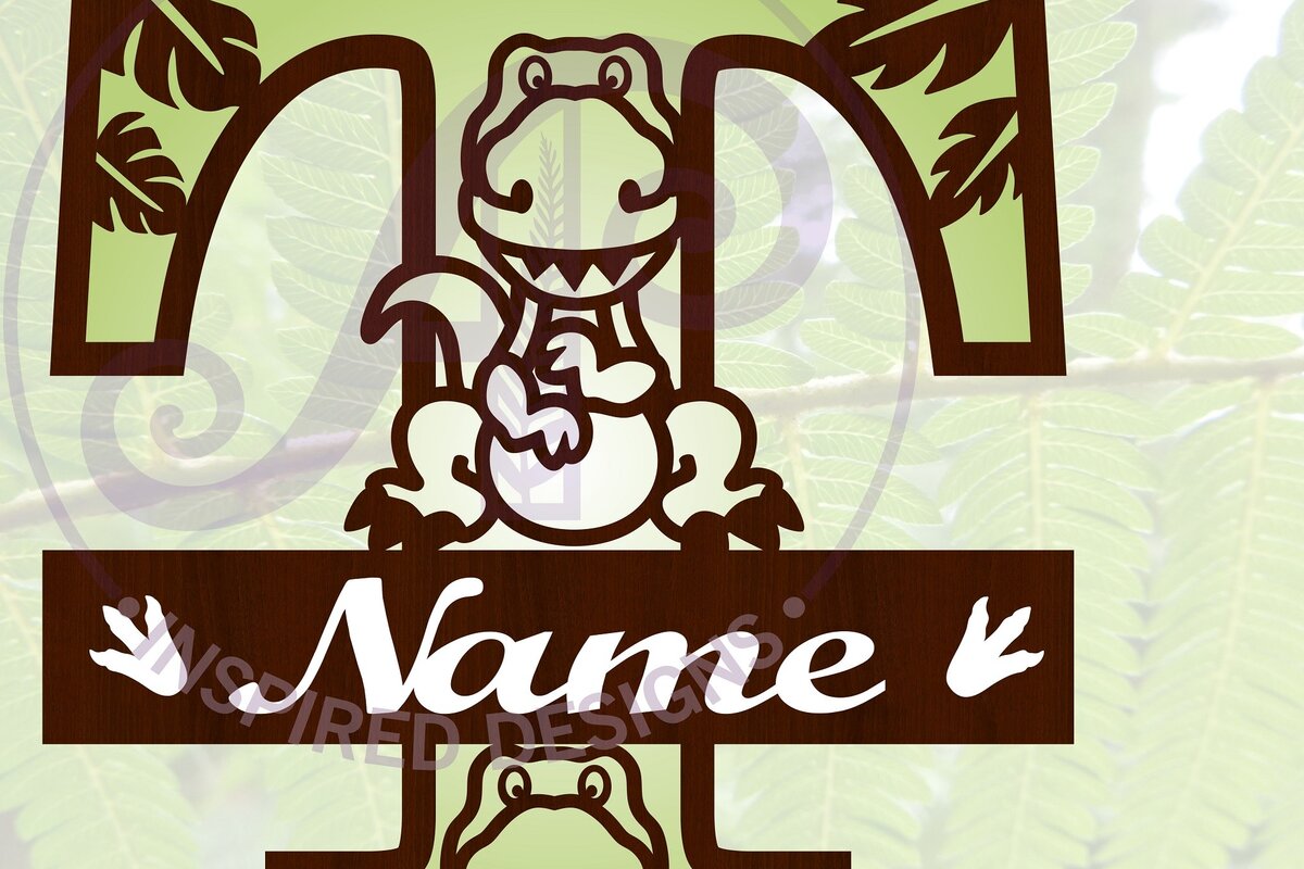 Σετ των 2 Intra απο ξύλο plywood 3mm-4mm πάχος – T Rex Κεφαλαίο γράμμα T Αποκοπή αρχείου Δίασταση  20x20 cm INTRAFABR-69213784