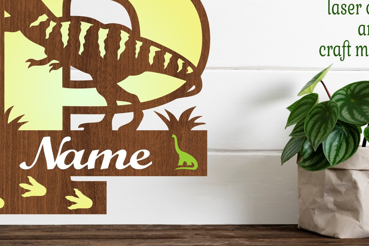 Σετ των 2 Intra απο ξύλο plywood 3mm-4mm πάχος – T Rex Μονόγραμμα κεφαλαίο γράμμα P Αρχείο Δίασταση  20x20 cm INTRAFABR-74812595