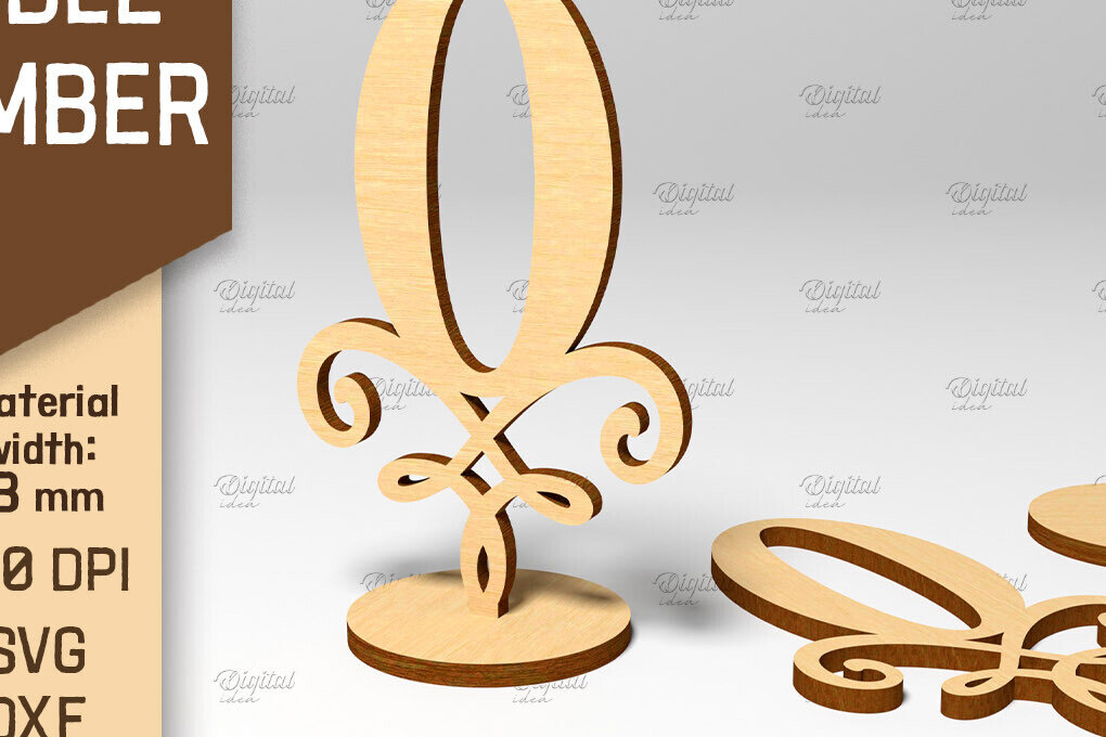 Σετ των 2 Intra απο ξύλο plywood 3mm-4mm πάχος – Αριθμός πίνακα. Γάμος. Αριθμός 0 Δίασταση  20x20 cm INTRAFABR-86711104