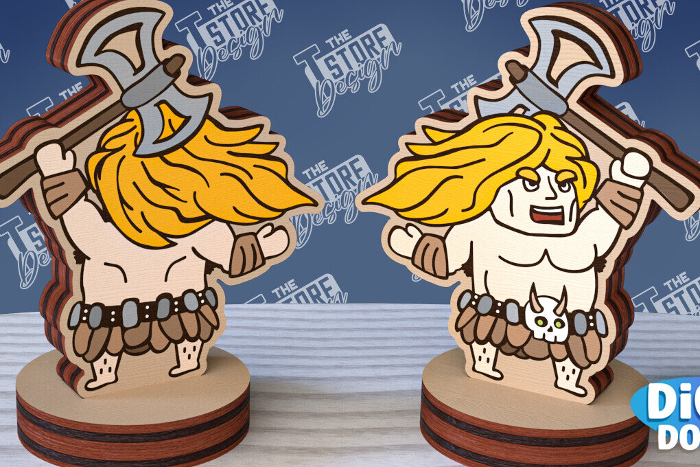 Σετ των 2 Intra απο ξύλο plywood 3mm-4mm πάχος – Μινιατούρες χαρακτήρων επιτραπέζιου RPG | CNC Δίασταση  20x20 cm INTRAFABR-95174400