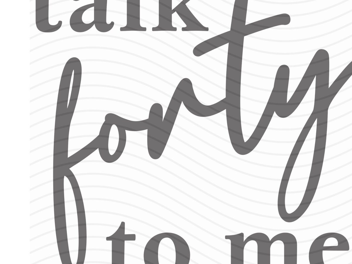 Σετ των 2 Intra απο ξύλο plywood 3mm-4mm πάχος – Talk Forty to Me PNG Δίασταση  20x20 cm INTRAFABR-109540144